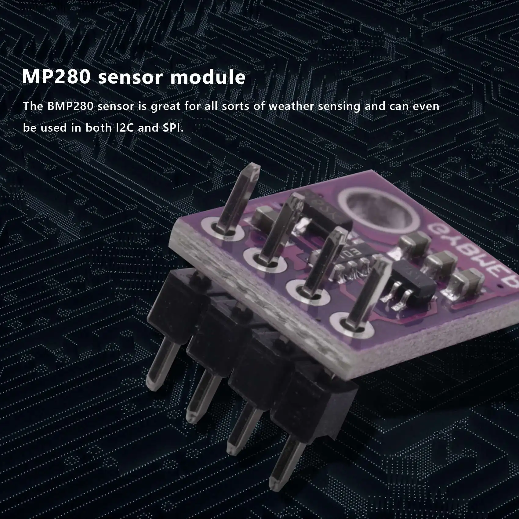A96I-3Pcs BMP280 5V Digital Temperature Barometric Pressure Sensor Module, Temperature Sensor Atmospheric Pressure Board