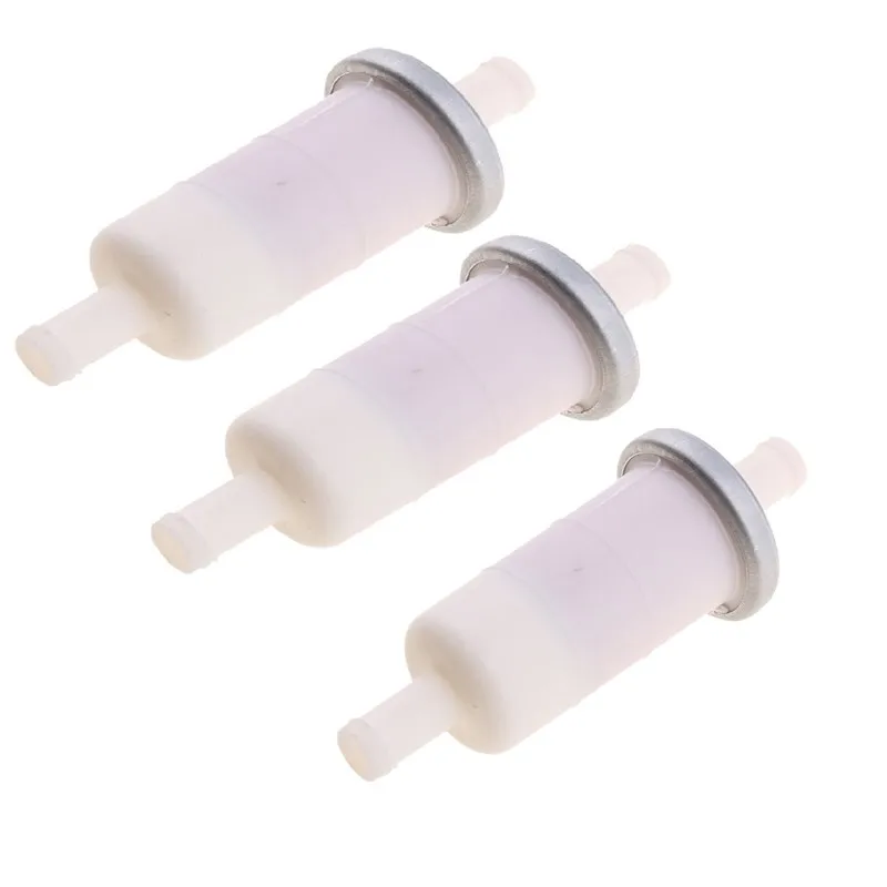 3pcs Universal Motorcycle 10mm Clear Inline Gas Magnet Fuel Filter for Motorcycle Scooter Aftermarket for Honda CBR