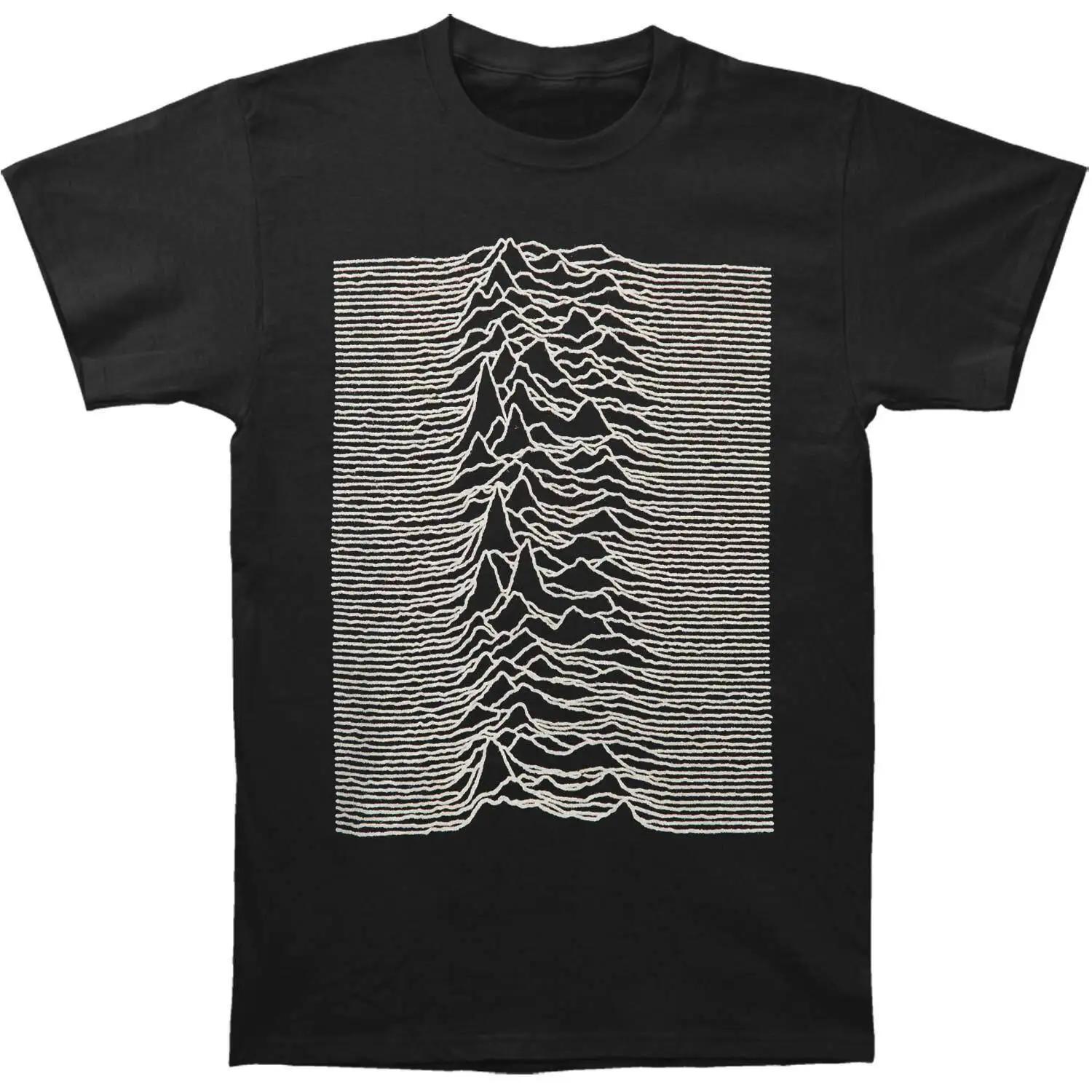 Men's Joy Division Unknown Pleasur  Slim Fit T-shirt XXXXX-Large Black