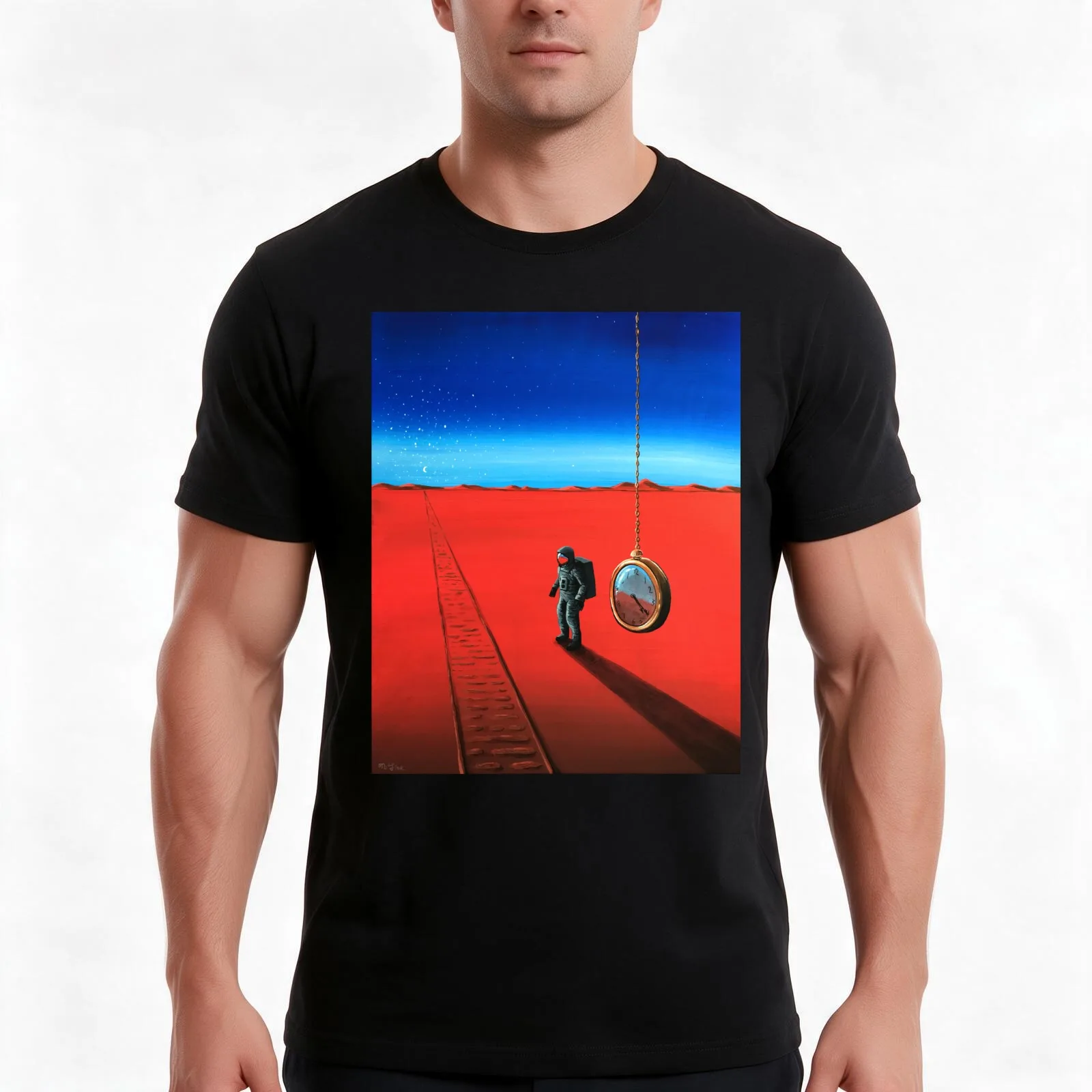 Train Of Thought T-Shirt, Summer Casual Cotton Tee, Oversized Streetwear Tops, Vintage Graphic Print, Loose Fit Short Sleeve
