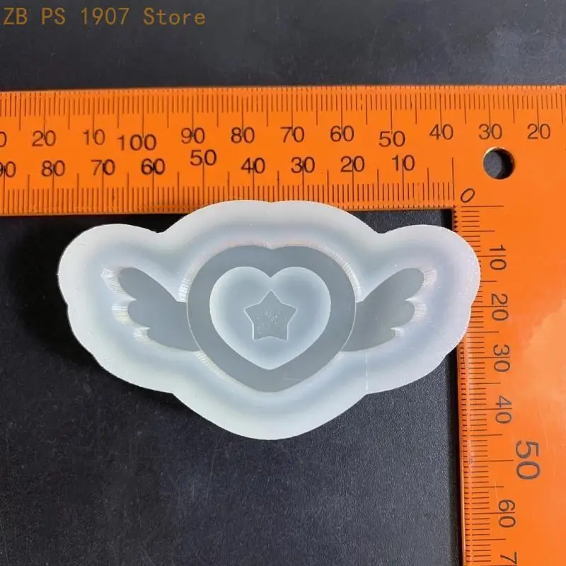 Angel-wing Resin Shaker Mold,Silicone Mould Resin Shaker Molds Resin Epoxy Casting Shaker Mould for DIY Crafts 55KA - view 3