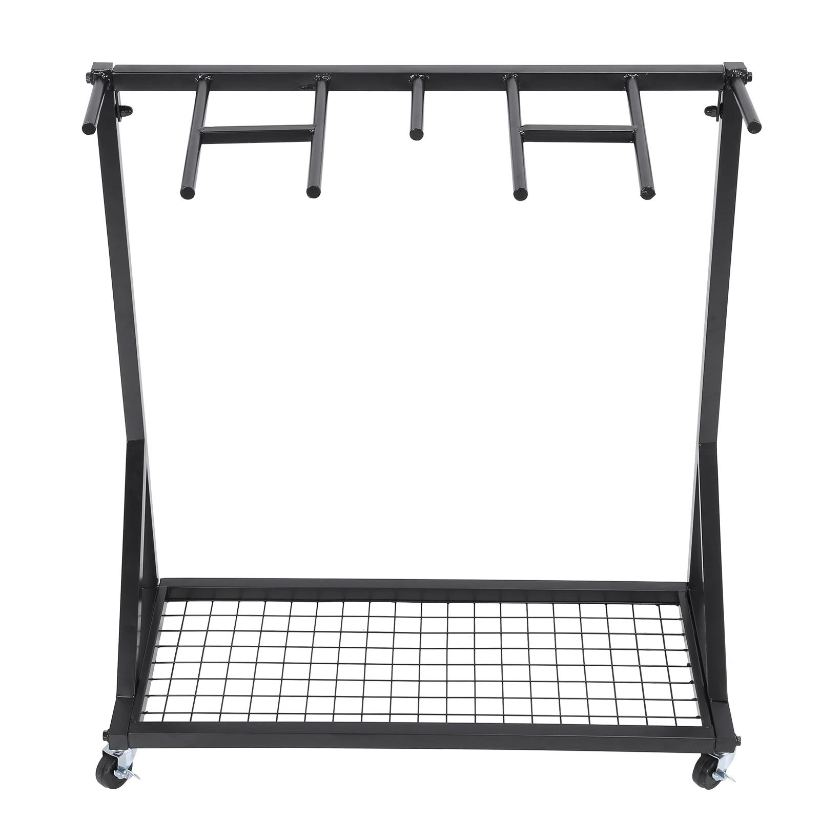 

Sports Racquet Storage Organizer Rack with Wheels Tennis Racket Storage Organizer Holder Rack for School/Gym/Training Ground