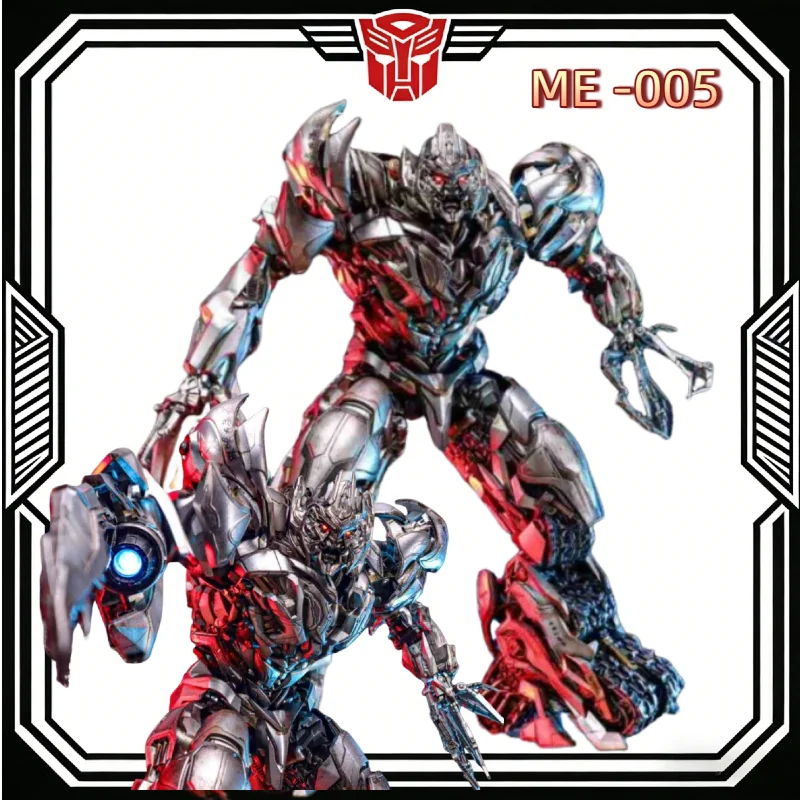 In Stock ME005 Action Figure DLX Scale Tank Megatron Non-Transformable Poseable Robot Model Transformable Robot Garage Kit