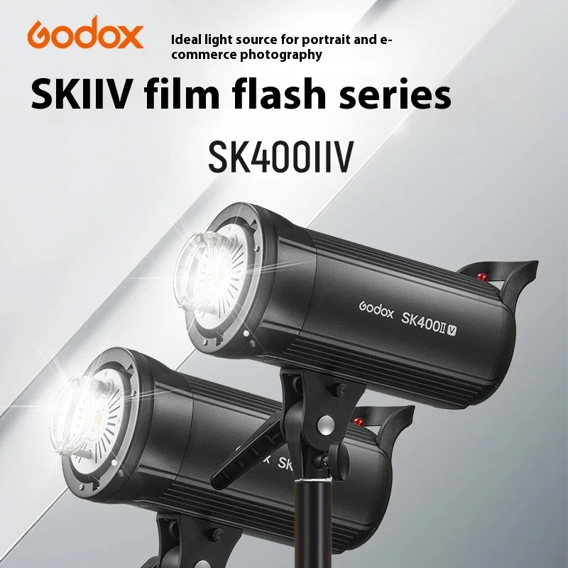 Godox Flash SK400II 400Ws SK300II 300Ws Professional Studio Flash Strobe Built-in 2.4G Wireless X System Shooting SK400 Upgrade