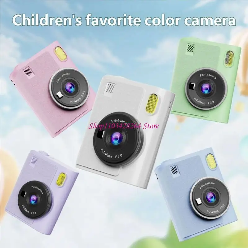 子供たちはメモリと楽しいフィルターを備えたカメラをプリントします。誕生日プレゼントに最適なかわいい写真です。