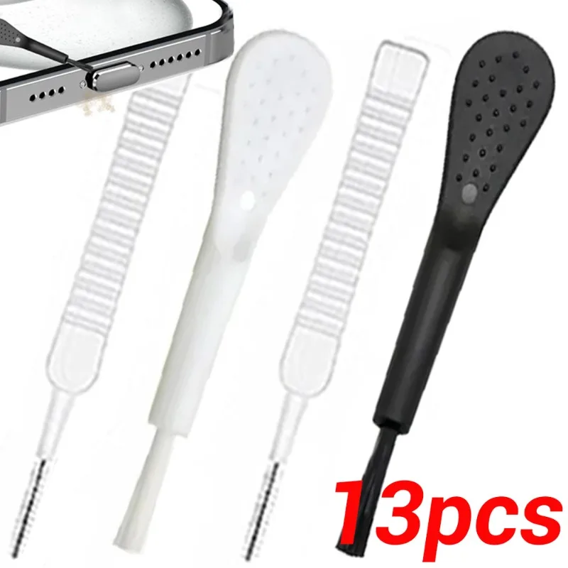 Anti-Clogging Cleaning Brush for IPhone 15/15 Pro/15 ProMax/15 Plus Metal Dust Plugs Anti-dust Charging Port Protective Cap