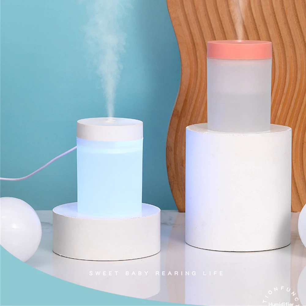 Humidificateur à commutation automatique, lumières ambiantes colorées, escales chaudes, grand diamètre de la bouche, fonctionnement à faible bruit, muet, intérieur