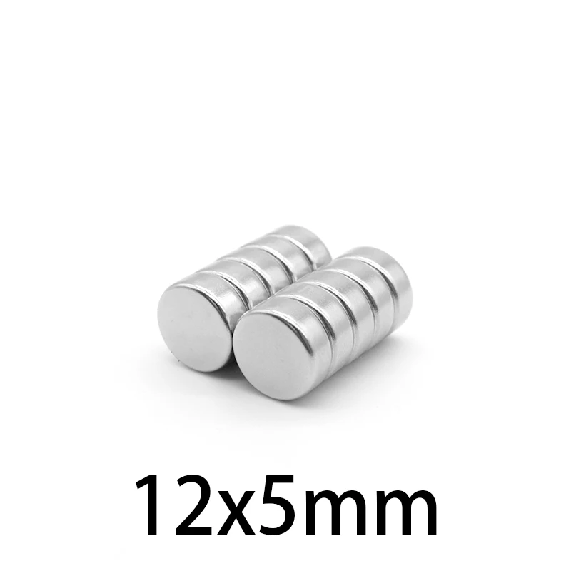 12x5 مغناطيس قوي قوي 12x5 مللي متر مغناطيس دائري 12 مللي متر × 5 مللي متر للثلاجات المنزلية والمكاتب لتقوم بها بنفسك 12*5 مللي متر مغناطيس البحث