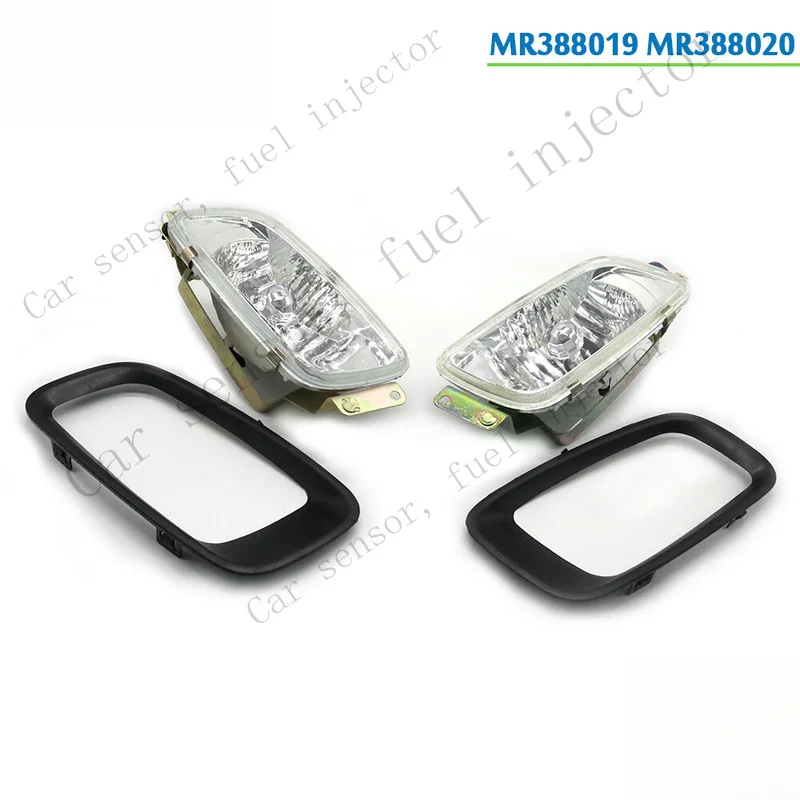 Q+ 2X Front Fog Lights Lamps+Cover For MITSUBISHI Pajero Montero V73 V75 V77 00-03