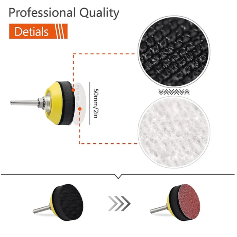 240Pcs 2Inch 50mm Sanding Discs Pads Set 80-3000 Grit Abrasive Polishing Pad Kit For Dremel Rotary Tool Sandpapers Accessories