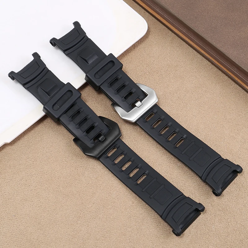 For Casio 3206 3135 PRG-130Y PRW-1500 PRW-1500Y Silicone Watchband Special Strap PROTREK Men Sports Rubber Watch Band Bracelet