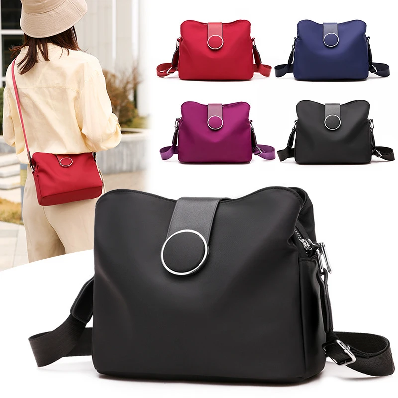 New Fashion Women Shoulder Messenger Bag Nylon Oxford Lightweight Waterproof Handbags Large Capacity Travel Crossbody Bag Gifts