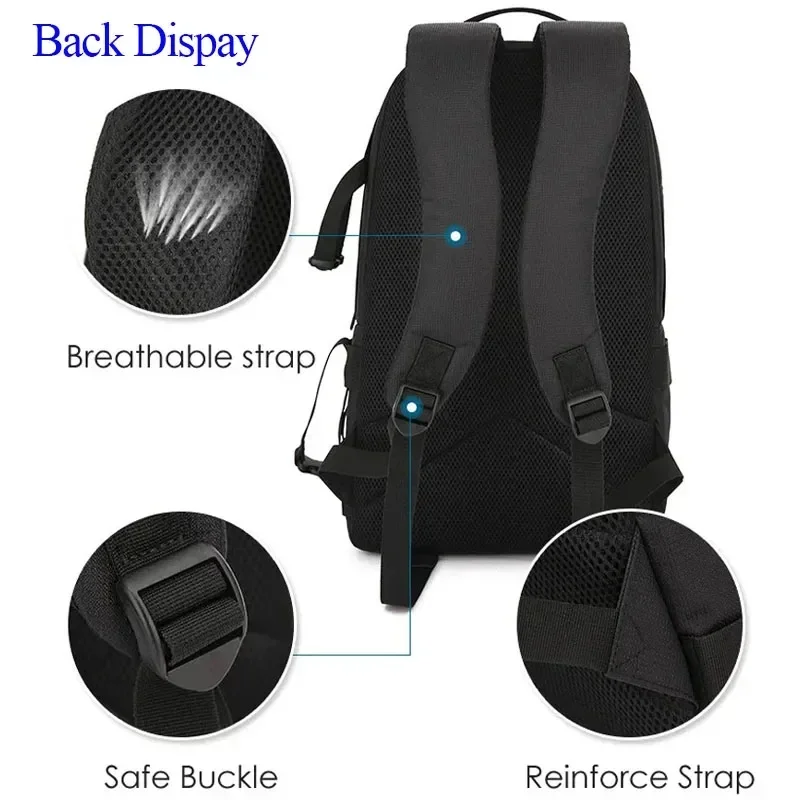 Waterproof and shockproof camera backpack with reflective strips for Sony, Nikon, Canon, Panasonic suitable for 15.6-inch laptop