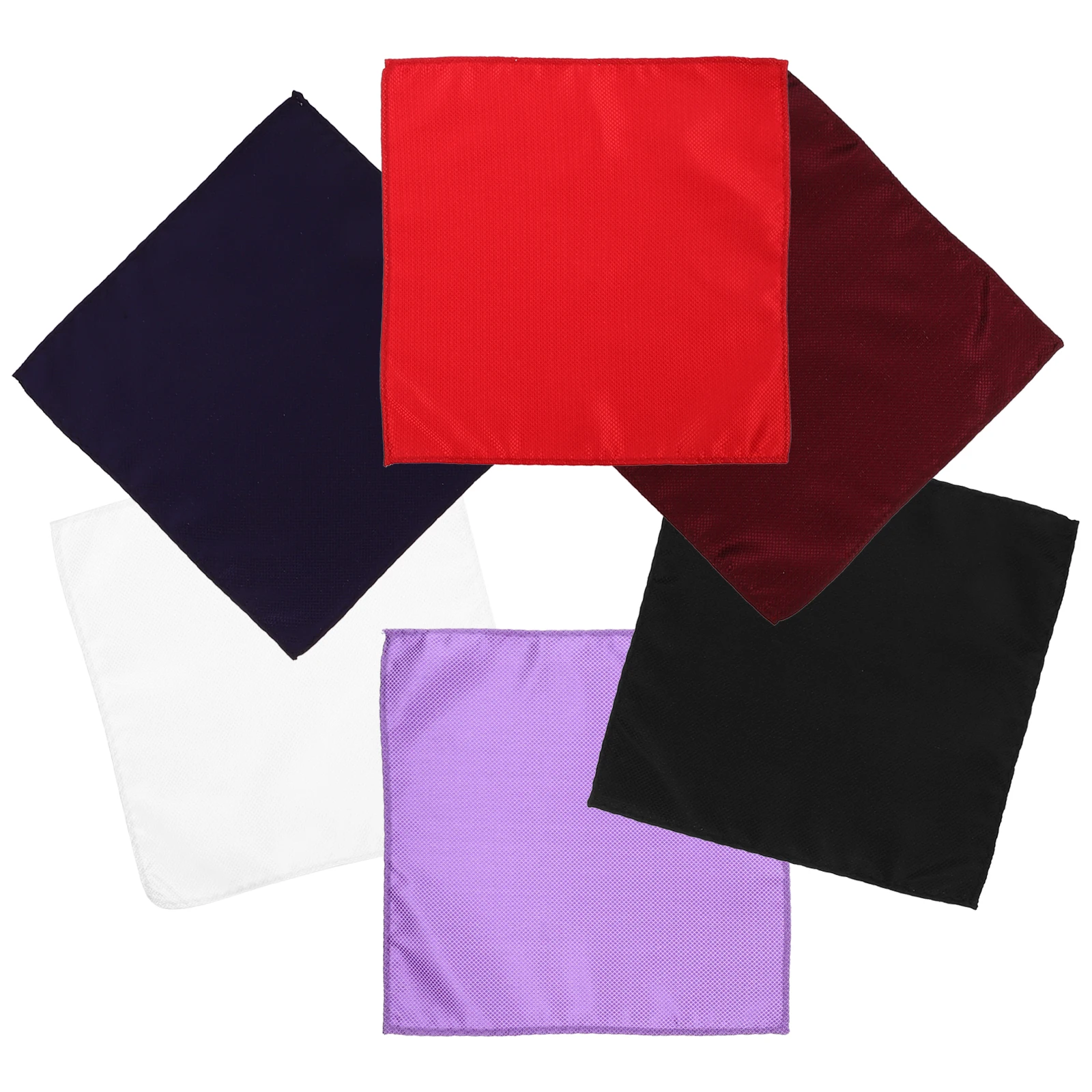 

6pcs Square Handkerchief Men Suit Handkerchief Suit Polyester Decorative Checkered Fabric Accessory SquaresReusable