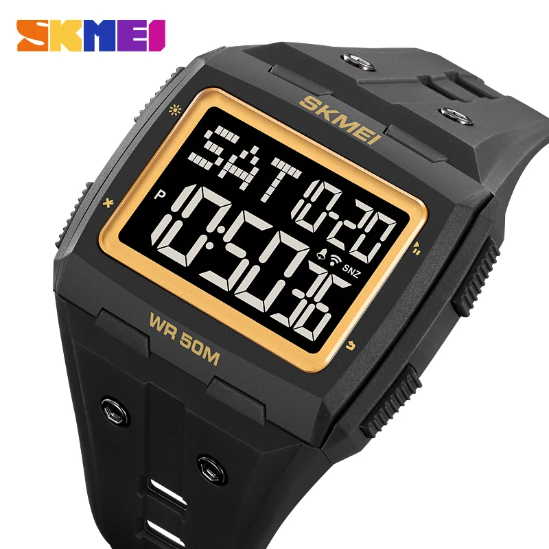 

SKMEI 2186 hombre Countdown Sport Watches Mens 5Bar Waterproof Back Light Stopwatch Digital Wristwatch For Male Alarm reloj