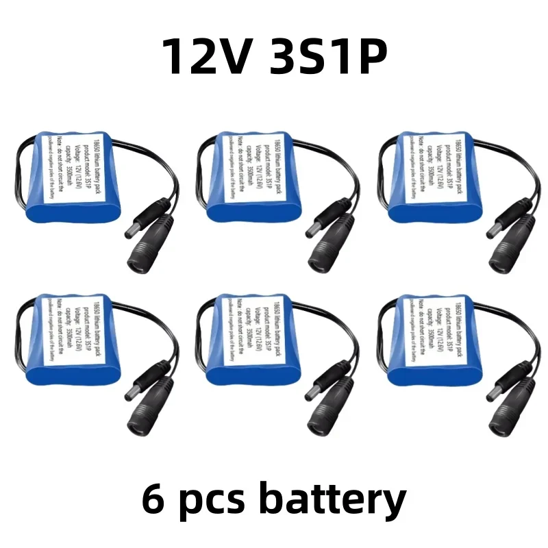 12V 3S1P 18650 Lithium Battery High Capacity For Projector Speaker Monitoring Device Replacement