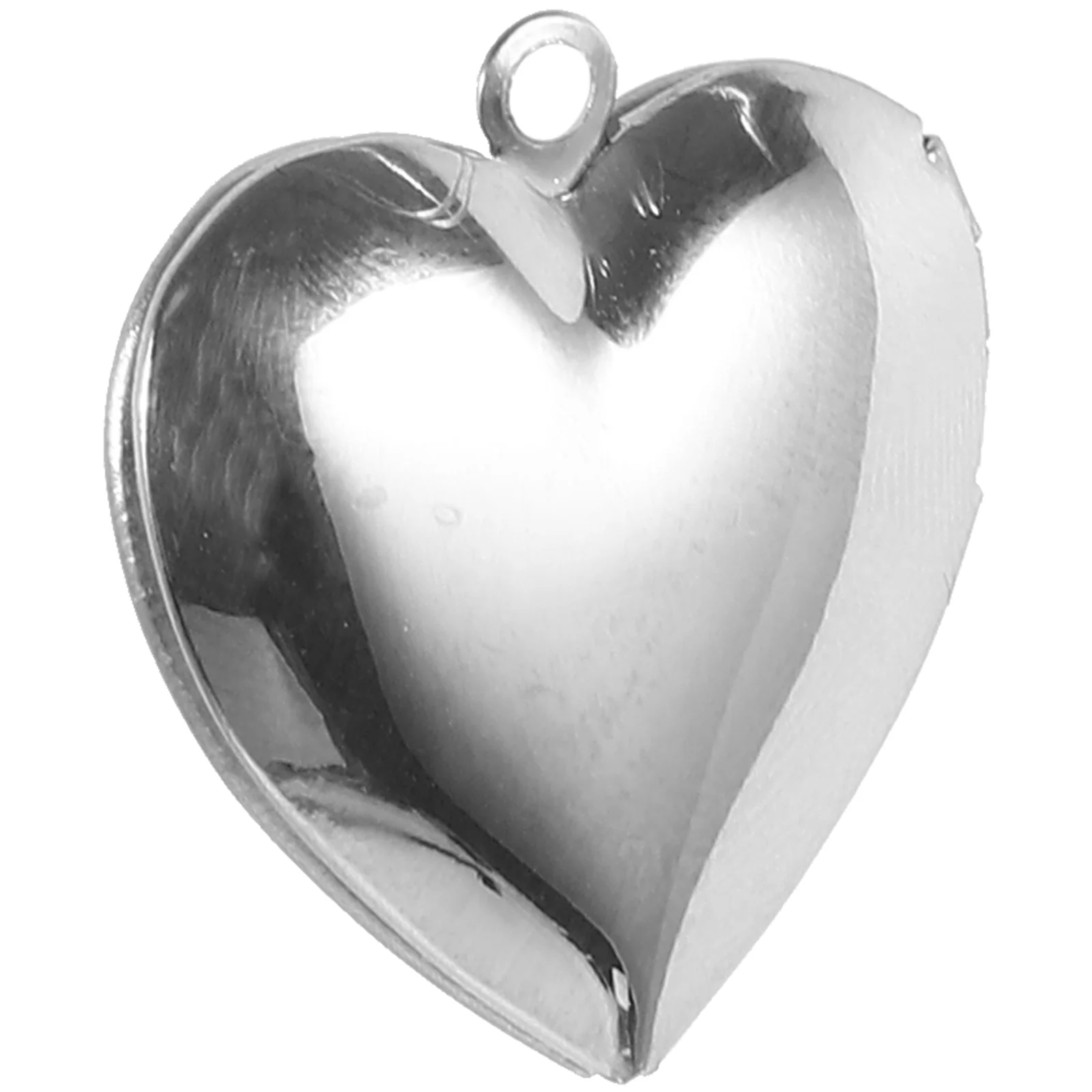 

Love Photo Box Pendant Heart-shape Locket Charm Metal for Jewelry Making Stainless Steel