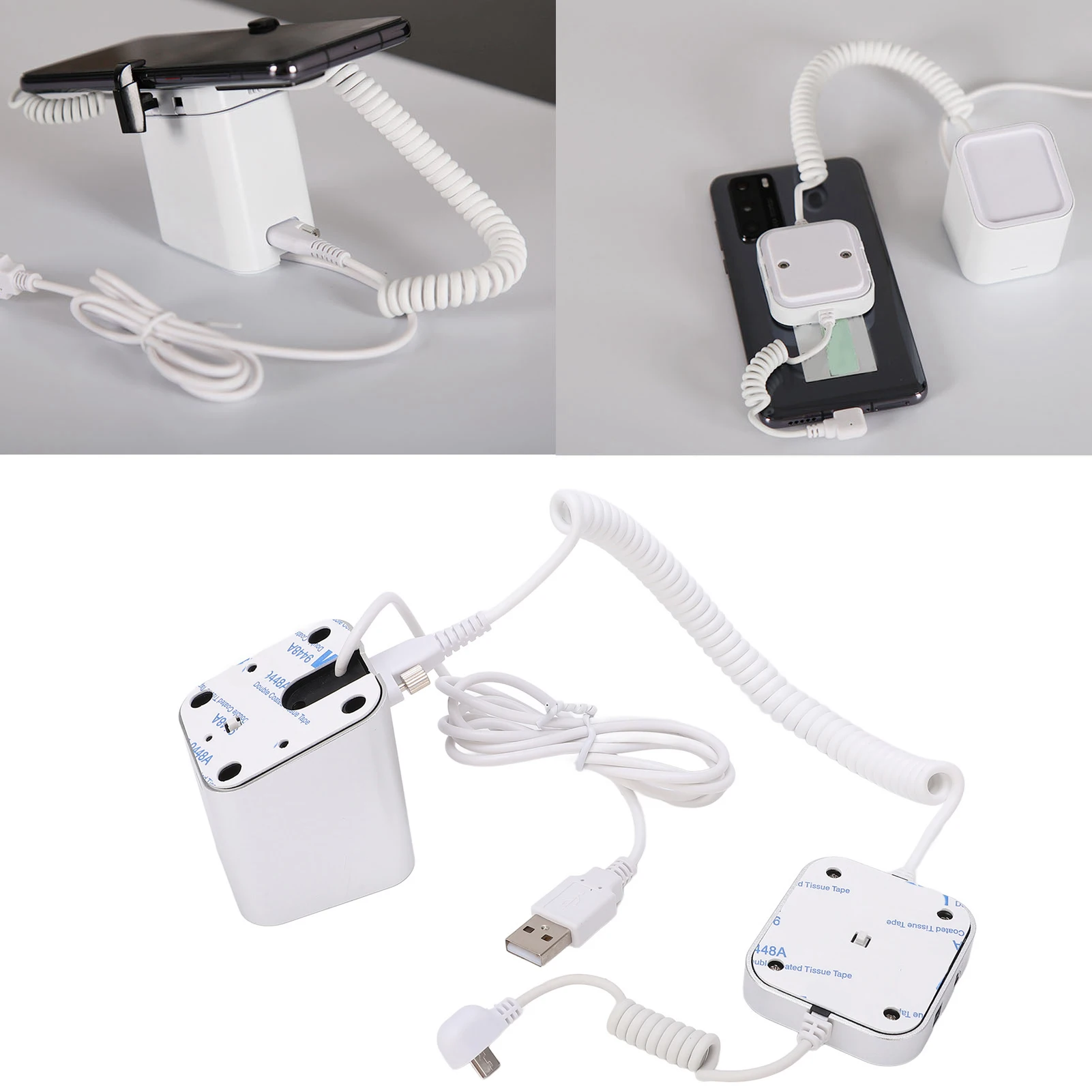 

Противоугонная подставка для телефона, стильный дизайн, нескользящая силиконовая высокочувствительная подставка для охранной сигнализации для сотового телефона для выставки