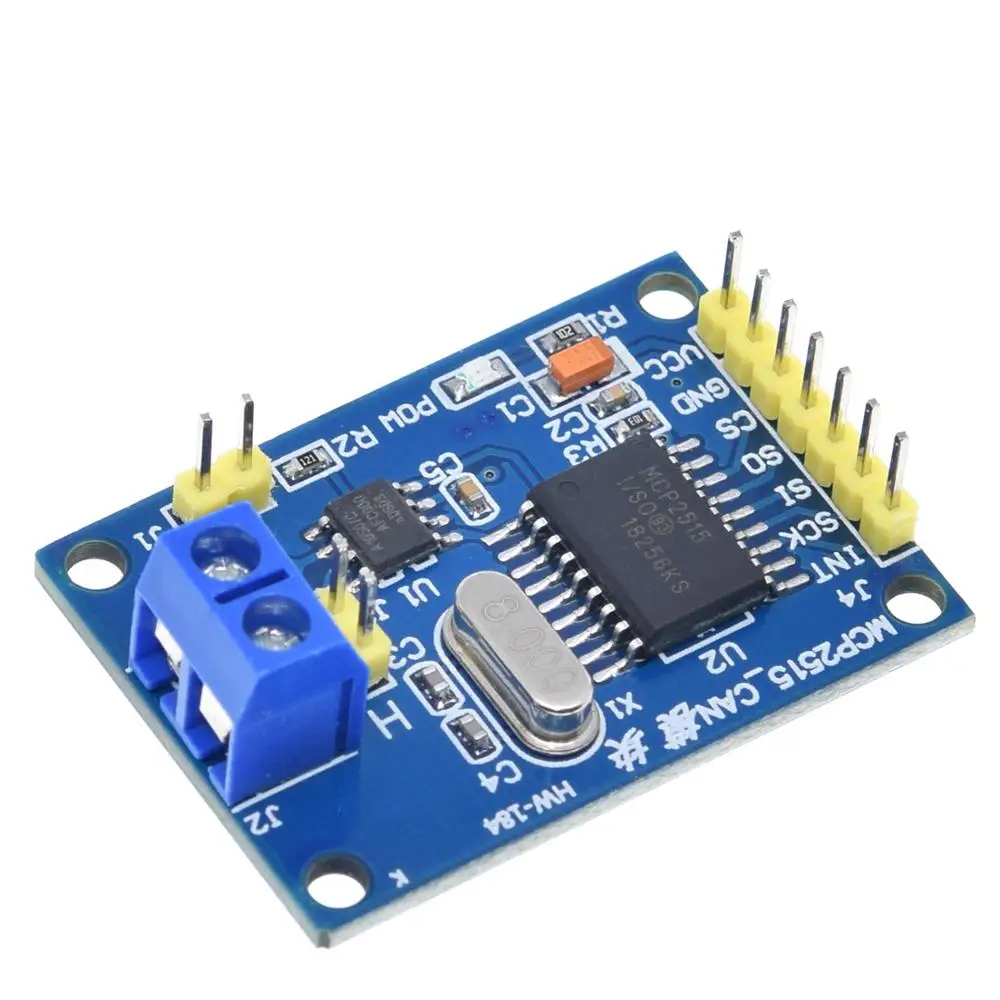 3PCS MCP2515 CAN Bus Module Board TJA1050 Receiver SPI for 51 Microcontroller ARM Controller