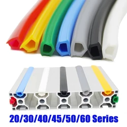 5/10 Meters 6mm/8mm/10mm Flat Seal for 20/30/40/45/50/60 Series EU Aluminum Profile Soft Slot Cover/Panel 3D printer Extrusion