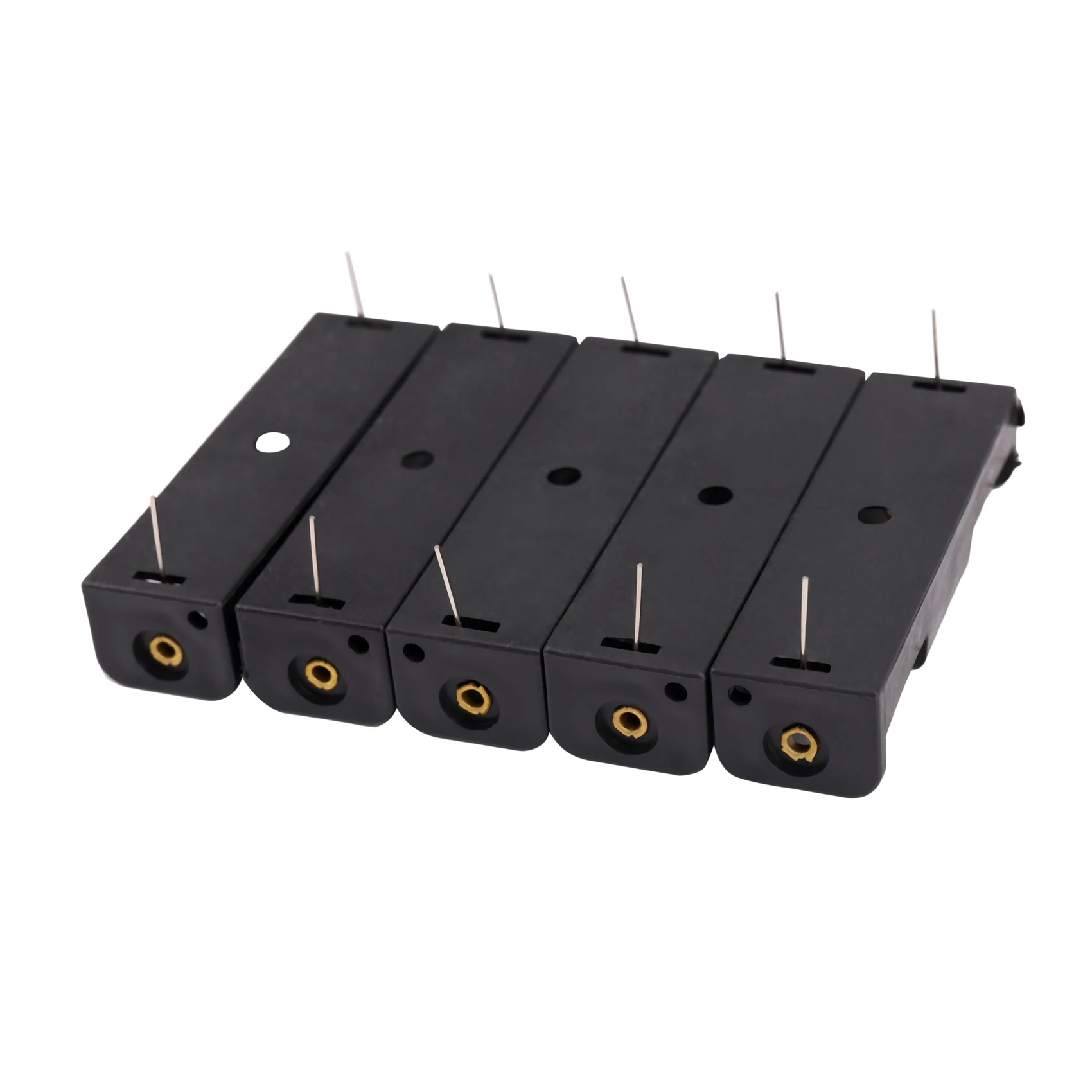 Portabatterie/connettore AA/1.5V/PP3 chiuso o aperto con interruttore, portabatterie AA x 1 portabatterie PCB quantità: 5