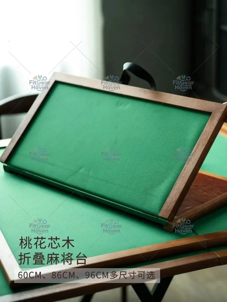 Folding solid mahjong table, portable travel foldable panel