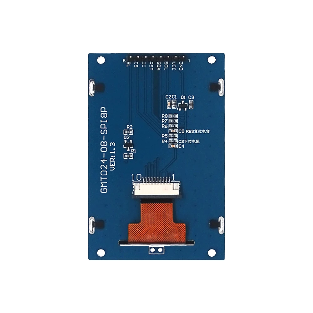 Módulo de exibição LCD IPS de 2,4 polegadas 240x320 interface SPI driver ST7789V colorido