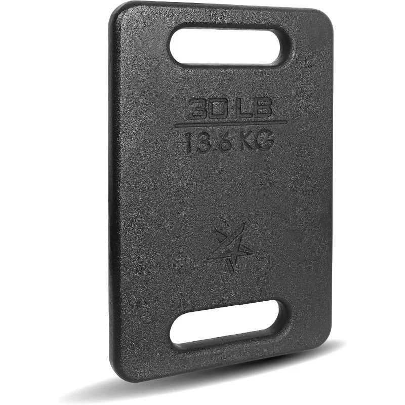 

Cast Iron Ruck Weight, Weighted Plate for Rucking, Swings, Squat, Strength Training - Multiple Weights: 10LB to 45LB