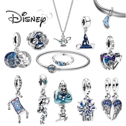 Disney Aladdin Collection Sparkling Magic Lamp Snowman Wings Suitable For Women Bracelets Pendant Beads Jewelry Gifts