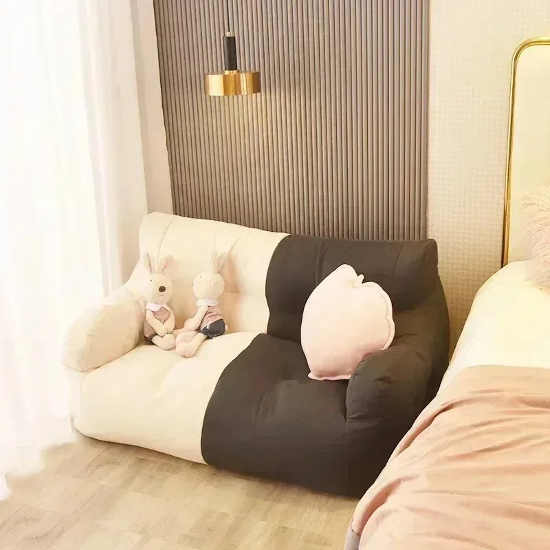 Giant Bean Bag Sofa Chair Soft Cotton Linen Couch Recliner Floor Seat Tatami Bedroom Corner Comfy Small Lazy Sofa
