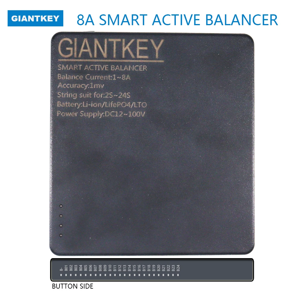 

GIANTKEY active balancer for Li-Ion Lto lifepo4 18650 battery 4S 5S 6S 7S 8S 10S 12S 13S 16S 20S 24S Active balance current 8A