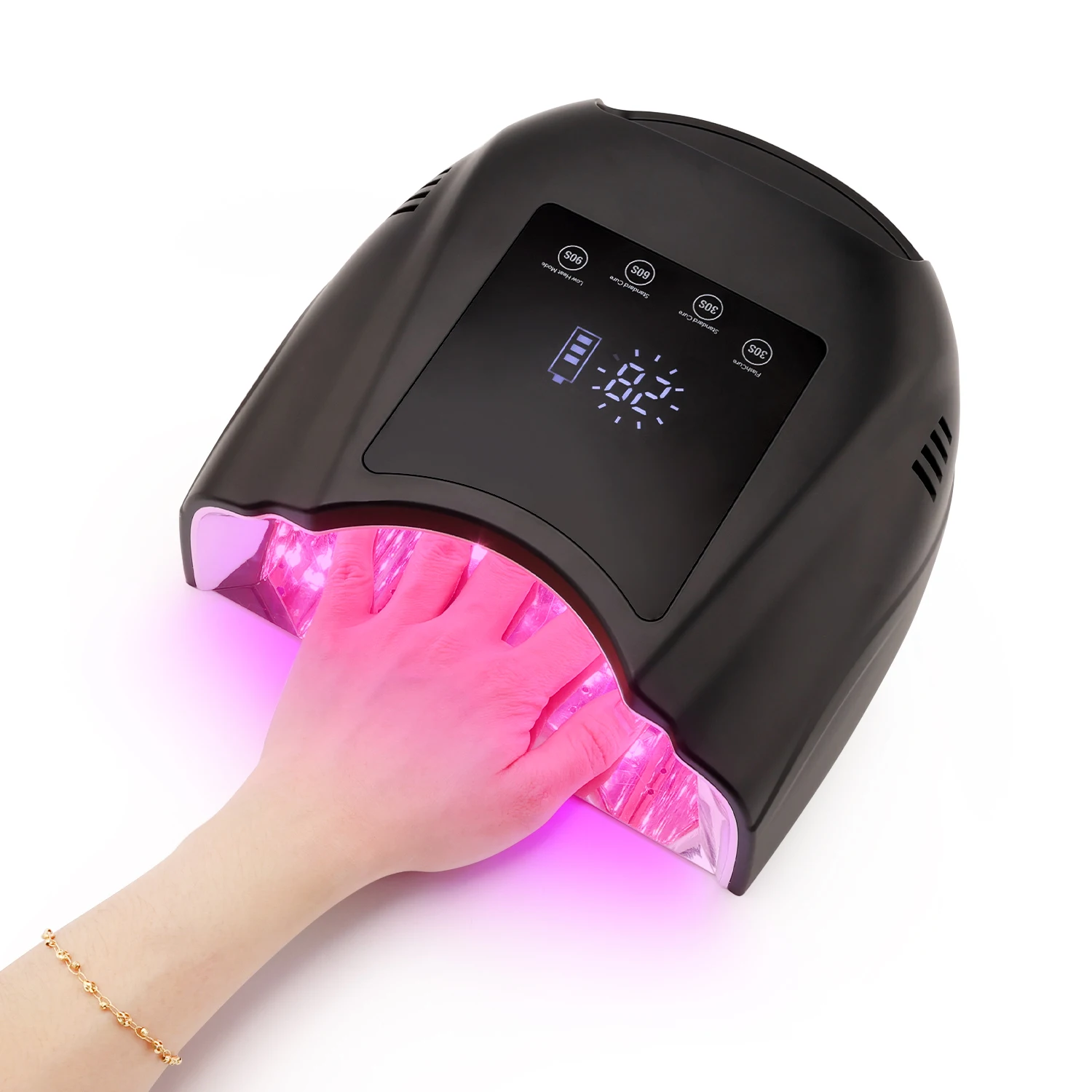 2026 New Arrival98W Cordless Pro Cure LED Nail Lamp Portable Flash Curing  UV LED Light Dryer Salon for Manicure for Home Use view 5
