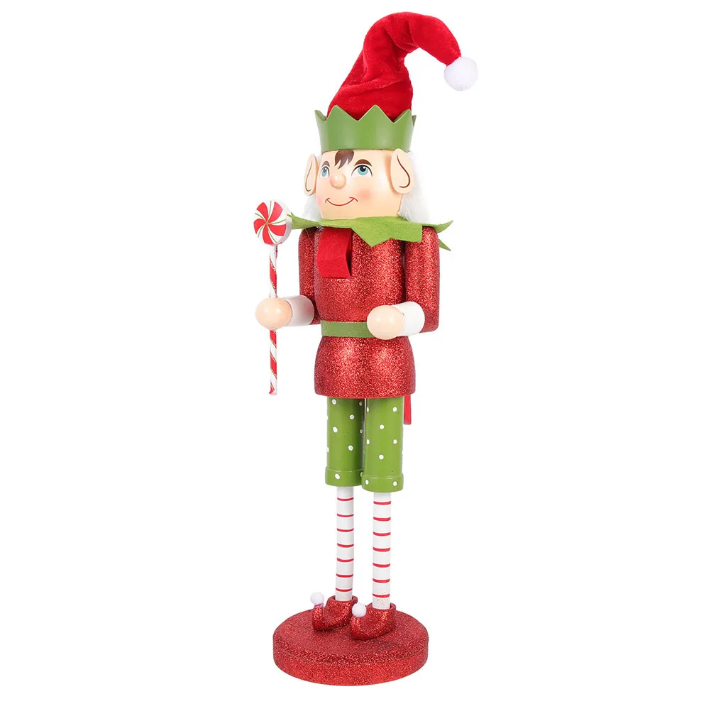 

Traditional Wooden Nutcracker Christmas Decor Holiday Spirit Centerpiece Festive Home Decoration for Christmas Parties Warm