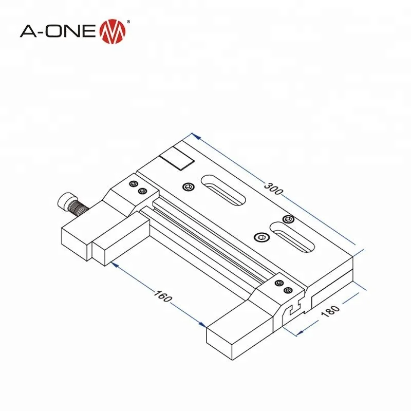 A ONE high precision  adjustable clamp stainless steel 3 axis precise adjustable wire edm vise 3A-210020