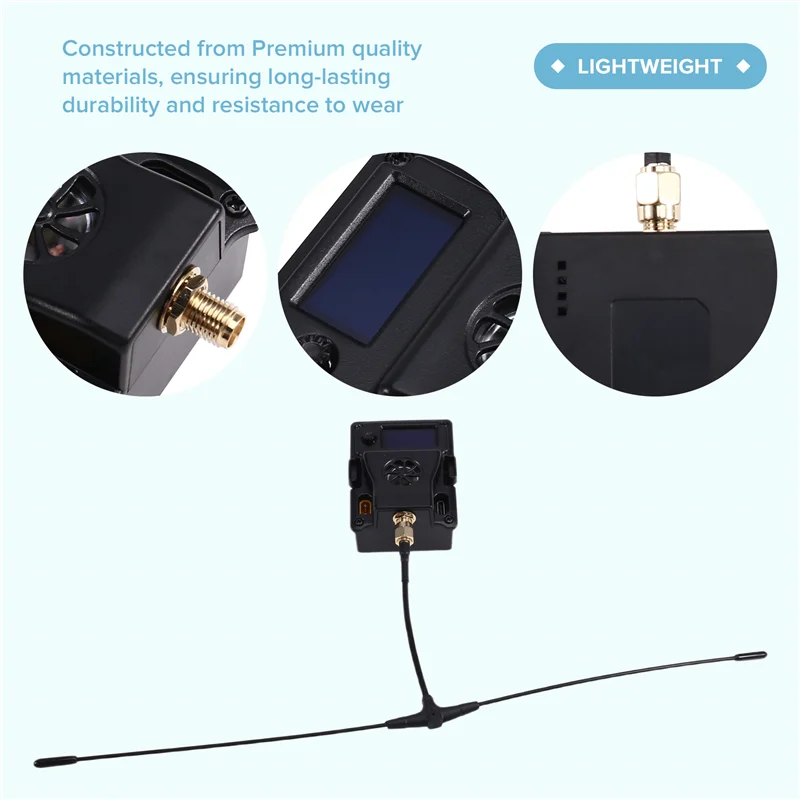 

B78B-ELRS 433Mhz Receiver Head ES900 High-Frequency Video Transmitter Cherry Antenna For FPV Racing Drone