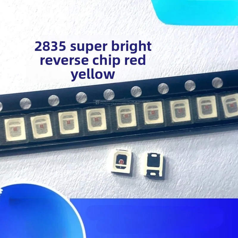 50 шт. 2835 ультра яркий обратный чип красный, желтый свет 0,2 0,5 Вт SMD светодиодный светодиод