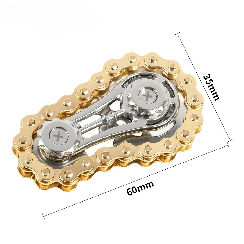 الإجهاد الإغاثة الدوران سلسلة سبيكة معدنية الضغط لعبة الإبداعية فنجر والعتاد فك الكبار هدية جيروسكوب تململ سبينر ل 14 + y #4