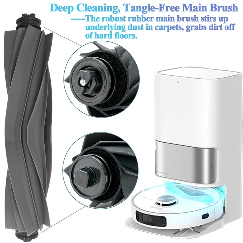 Kit di accessori per Dreame Tech L10S Ultra /L10 Ultra Robot Vacuum, spazzola principale filtro Hepa spazzola laterale Mop pad sacchetti per la polvere