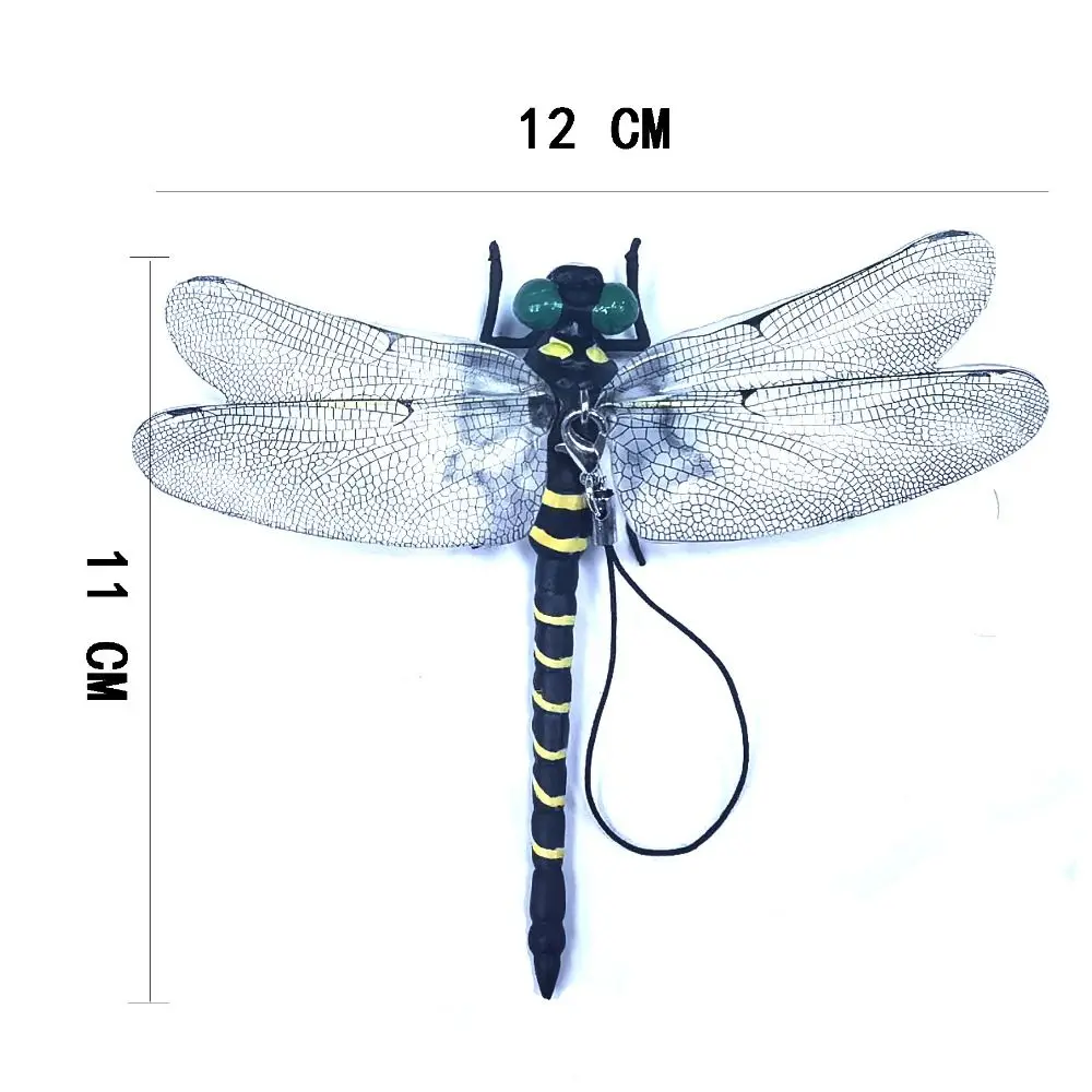 Hobbies PVC Simulation Dragonfly Wing Length 12CM Black Insect Model Dragonfly Insect Model Outdoor