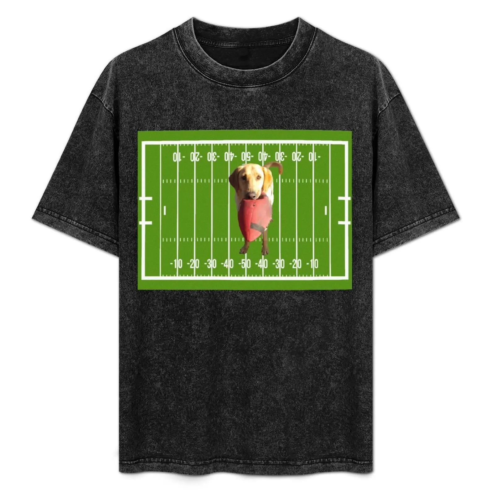 Dog Lovers! Love THIS Pup And Her Football! T-Shirt graphic t shirts man clothes mens big and tall t shirts