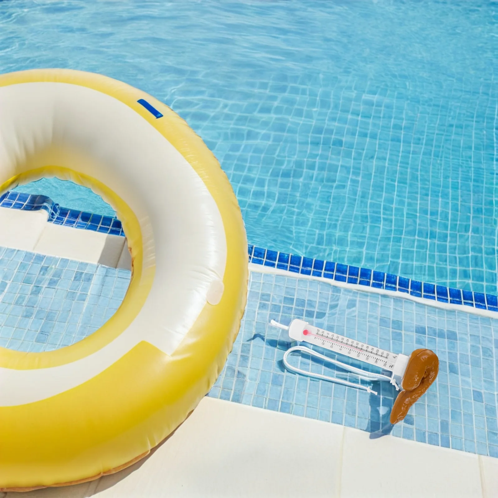 ميزان حرارة حمام السباحة على شكل أنبوب عائم، قراءة سهلة لدرجة حرارة الماء لحمامات السباحة والمنتجعات الصحية وأحواض استحمام ساخنة، استخدام ميزان الحرارة والمياه