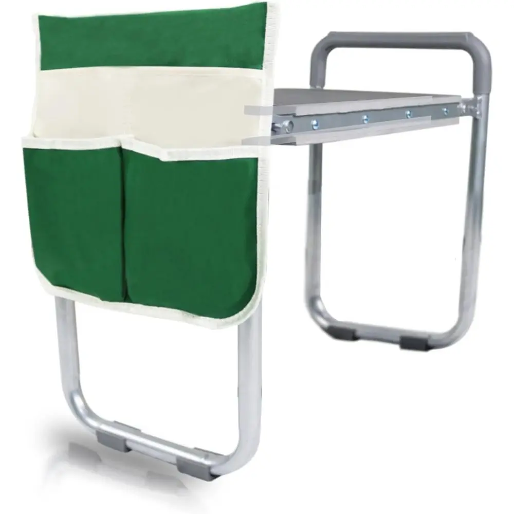 

Прочная садовая подушка-сиденье для работы на коленях с толстой подкладкой, карманами для инструментов, грузоподъемностью 330 фунтов, поддержкой для коленей и спины