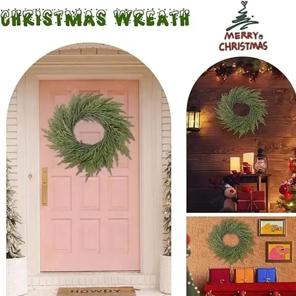 

NEW Artificial Greenery Garland Christmas Vines Norfolk Pine Natural Branches Berries&Pine Cones For DIY Christmas Wreath Supply