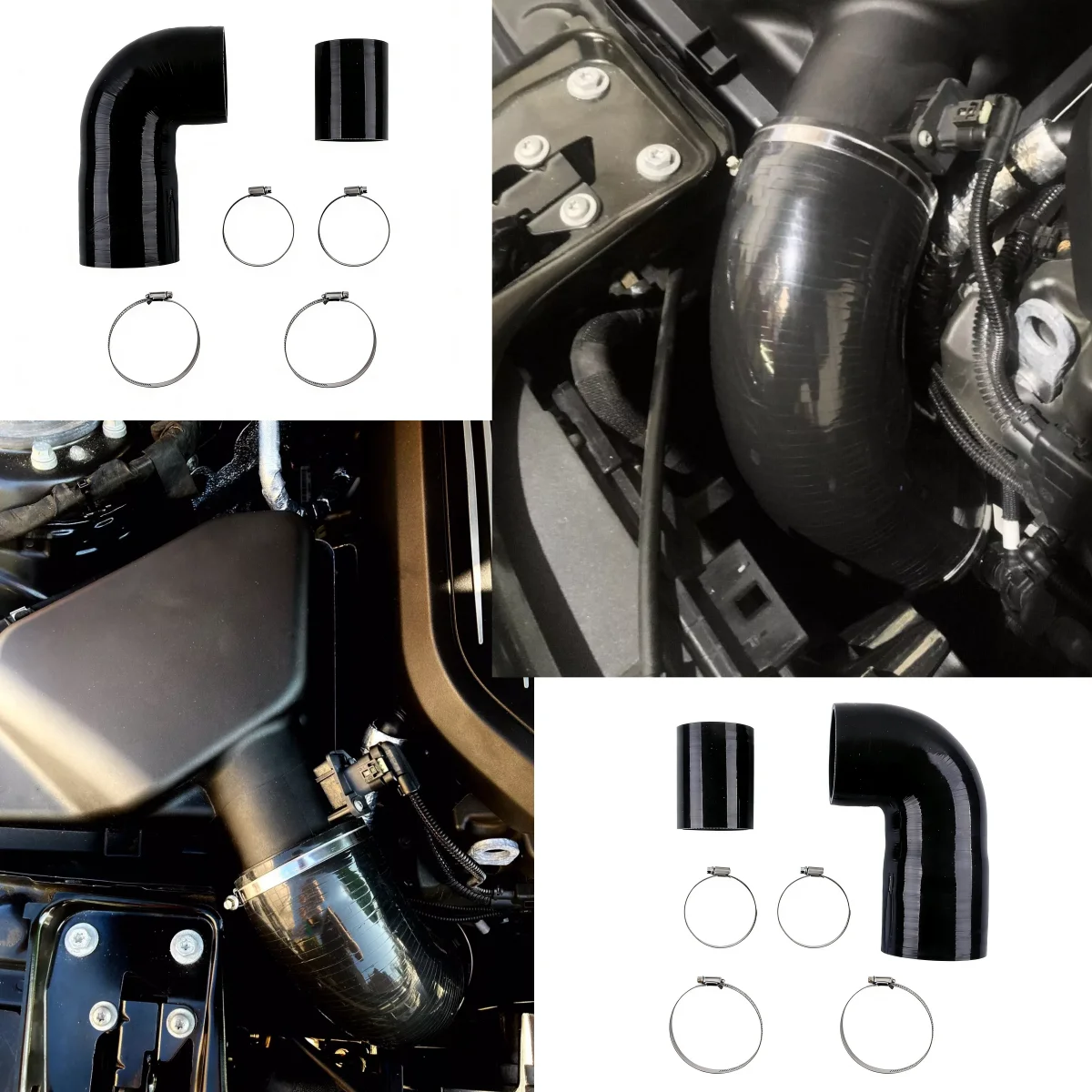 

Silicone Induction Intake Pipe Tube Hose For BMW M140i M240i 340i 440i B58 Engine With 4 Clamps