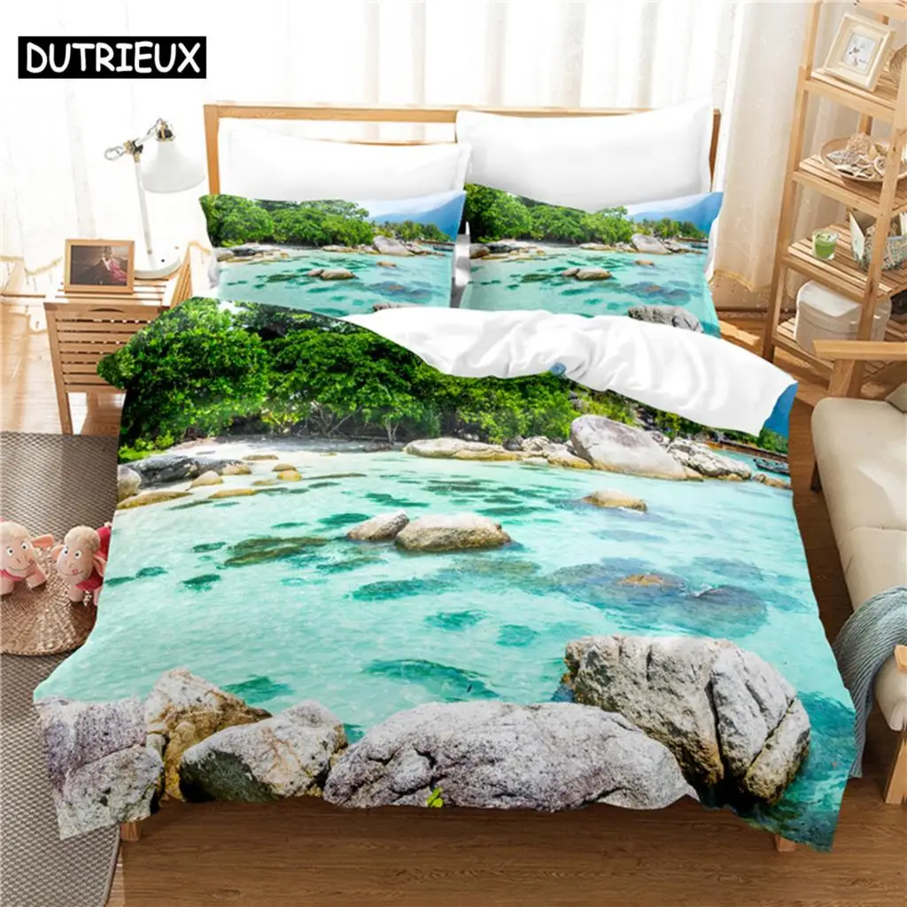 

Flowing Water Bedding Set Duvet Cover Set 3d Bedding Digital Printing Bed Linen Queen Size Bedding Set Fashion Design