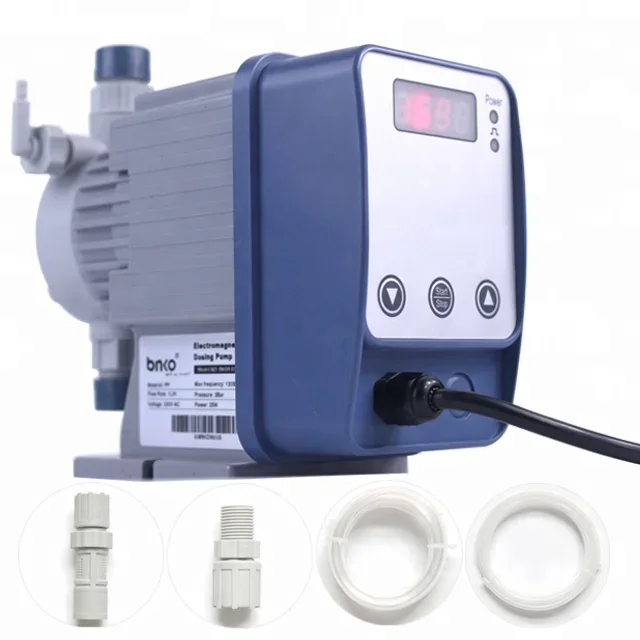 Standard PTFE Accessories, 3LPH 7bar Electronic Metering Pump, Electric Water Plastic Diaphragm Pump CN;