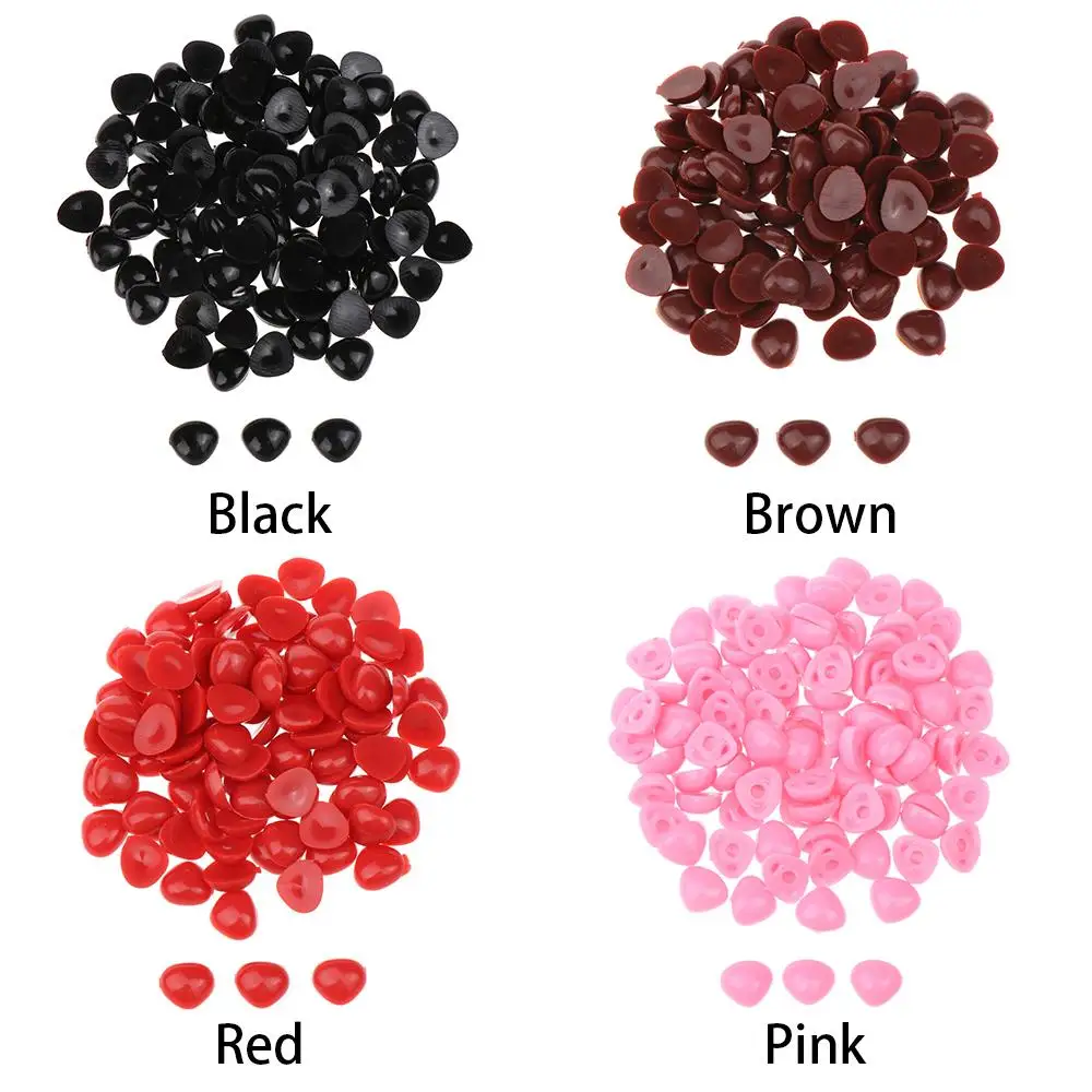 Nuovo 100 pezzi di plastica triangolo naso per bambole giocattoli bambola fai da te NosesFor orso bottoni bambole giocattolo accessori accessori naso di sicurezza fai da te
