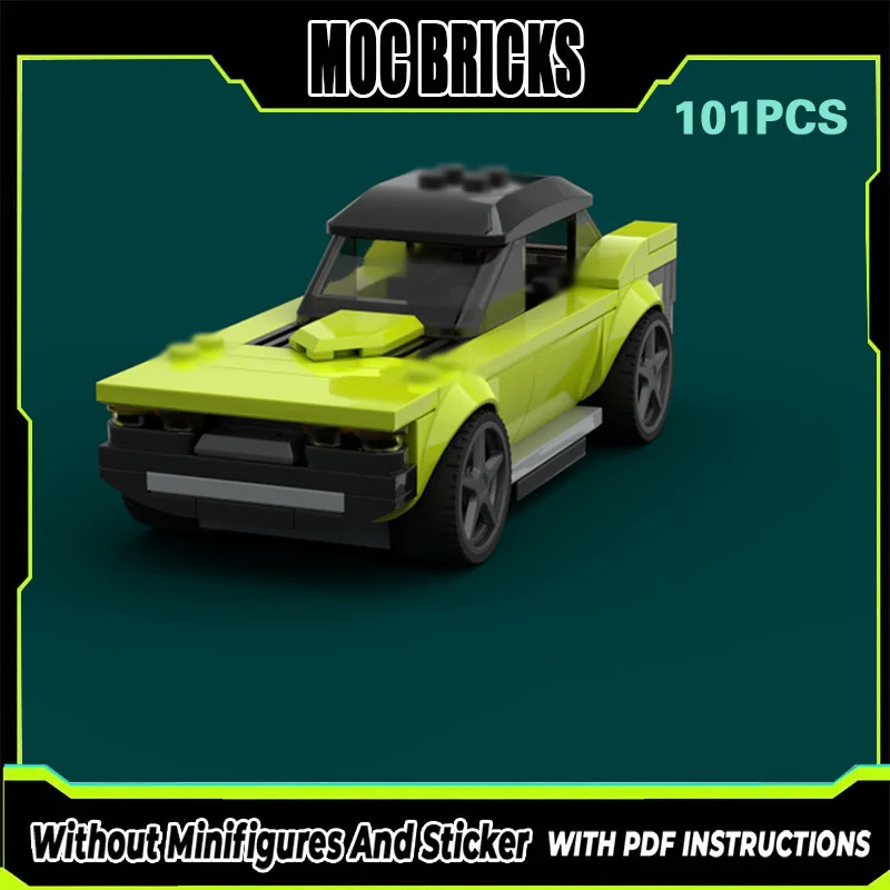

Конструктор MOC: Модель гоночного автомобиля, компактный маслкар, модульная технология, подарки, праздничный набор для сборки, детские игрушки