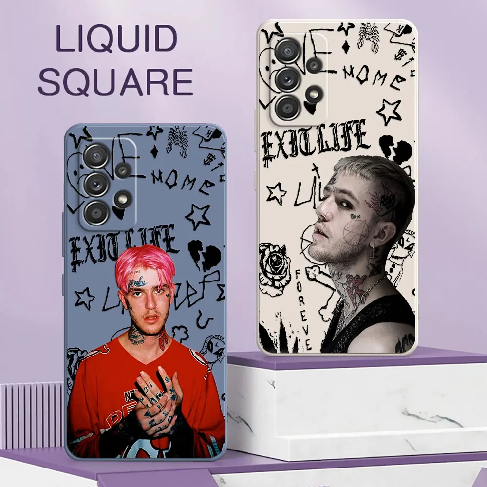 Lil Peep HellBoy Square Silicone Phone Case For Samsung Galaxy A13 A14 A21S A21 A22 A23 A24 A11 A12 A01 A02 A03 S A04 Soft Cover