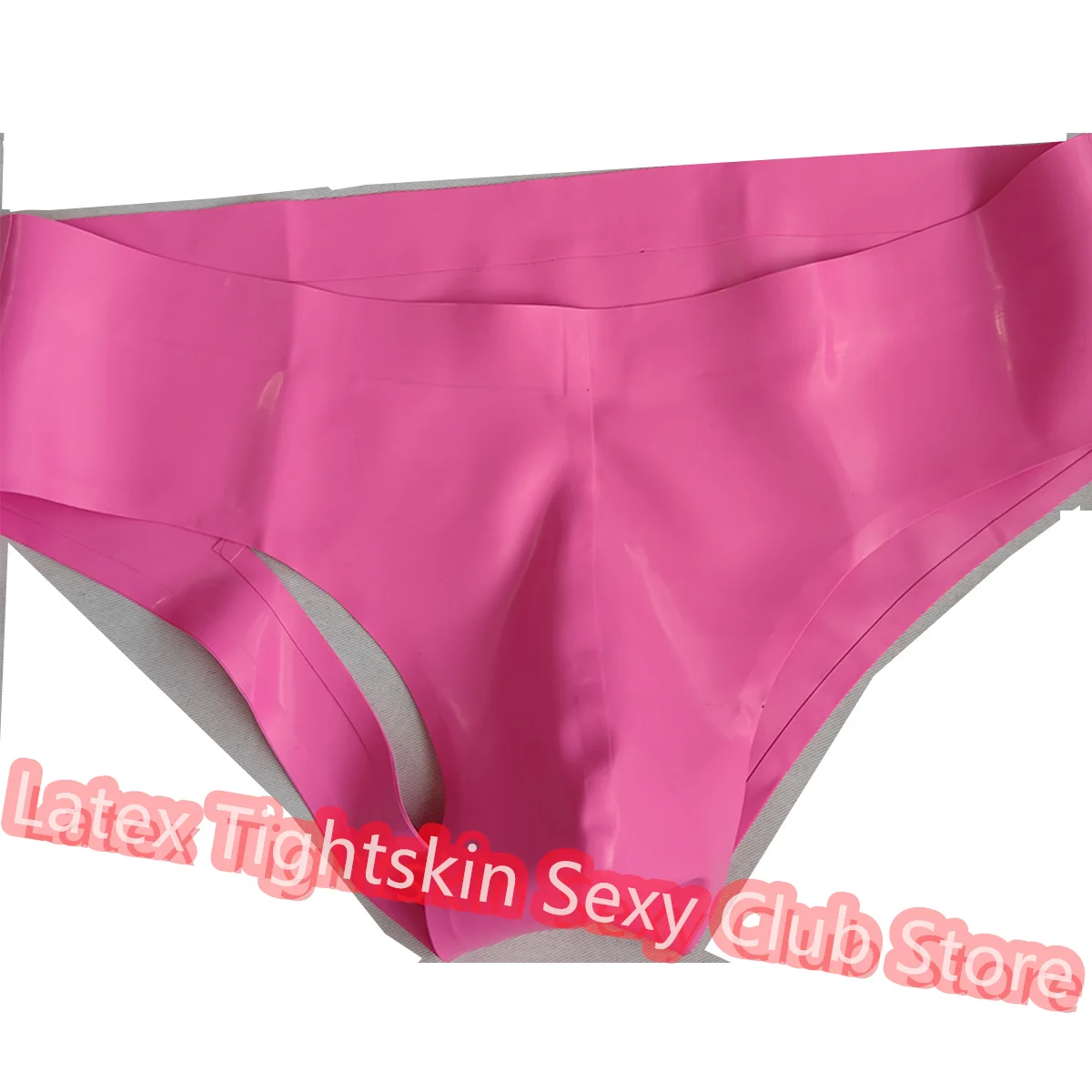 Latex-Slips, rosa, handgefertigte Höschen, Shorts, Halloween-Cosplay-Kostüme, maßgeschneidert